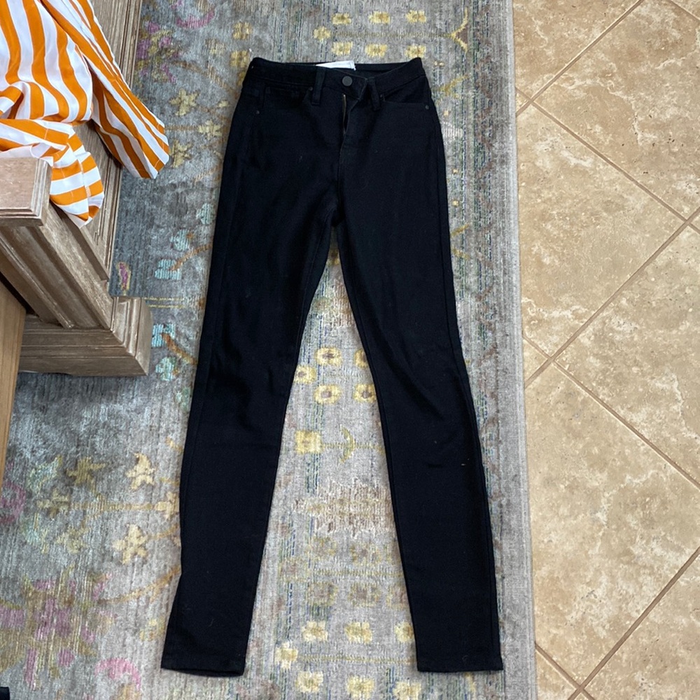 Plain black jeans